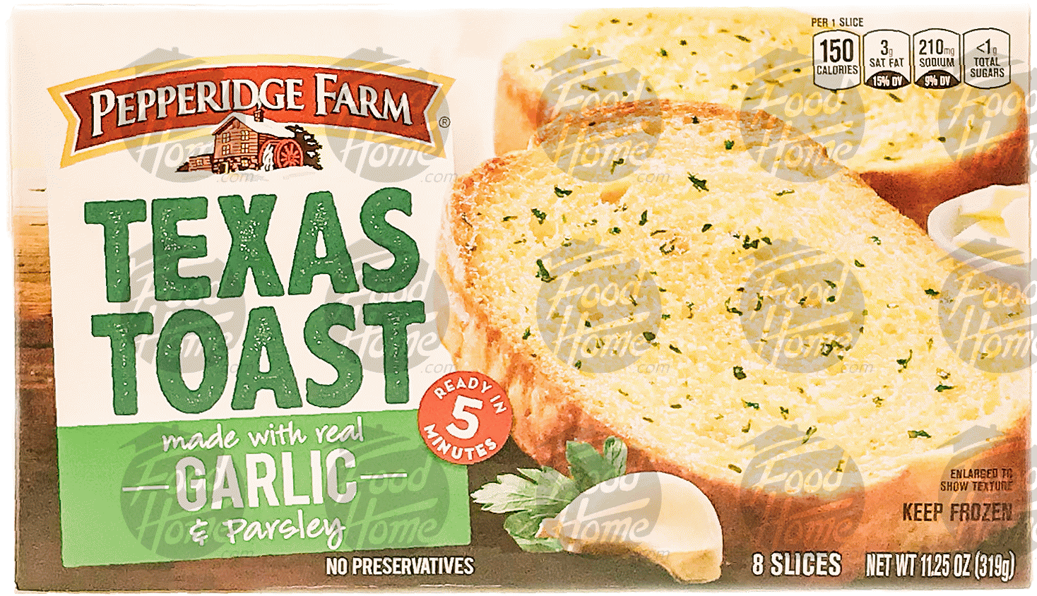 Pepperidge Farm  texas toast made with real garlic butter & parsley, 8 slices Full-Size Picture